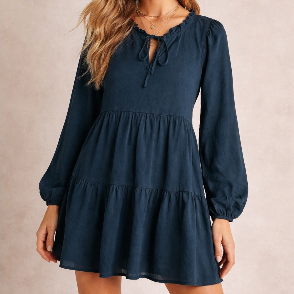 Anthropologie AMADI Long Sleeve Mini Dress